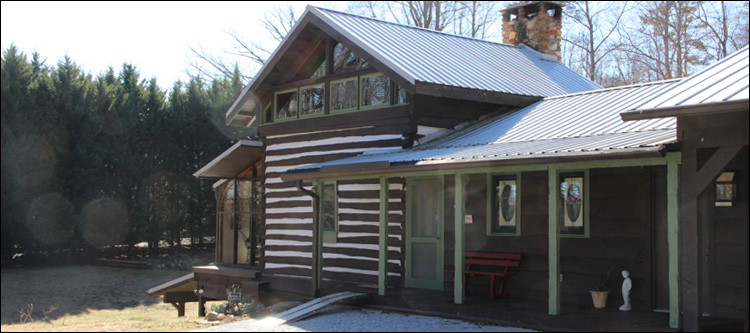 Log Cabin Staining