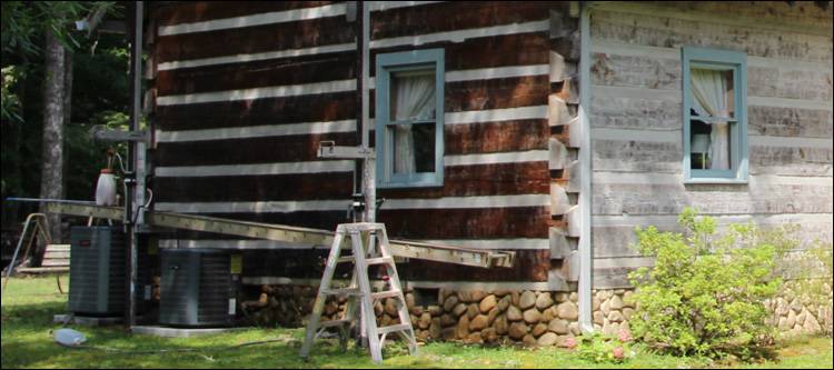 Log Home Washing