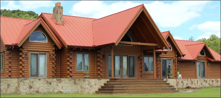 Log Home Staining