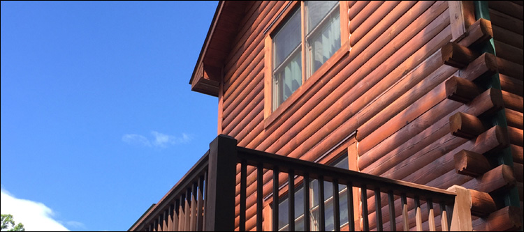 Log Home Staining