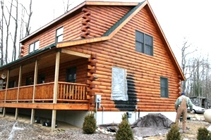 Fire Damaged Log Home Repair | Log Repair And Log Replacement