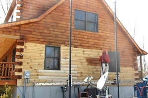 Fire Damaged Log Home Repair | Log Repair And Log Replacement