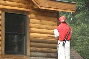 Log Home Repair Images