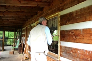 Log Home Repair Images