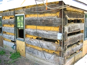 Log Home Repair Images