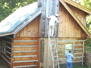 Log Home Repair Images