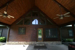 Log Home Caulking and Staining