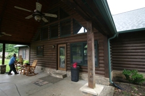 Log Home Chinking and Staining