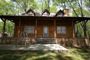 Log Home Restoration | Media Blasting A Log Home