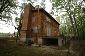 Log Home Restoration | Media Blasting A Log Home