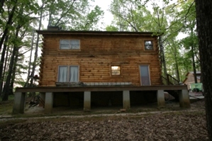 Log Home Restoration | Media Blasting A Log Home