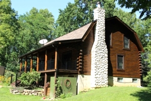 Log home Staining