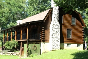 Log home Staining