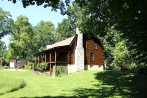 Log home Staining