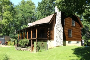 Log home Staining