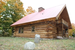 Log Cabin Restoration | Log Cabin Media Blasting by the LogDocotors.