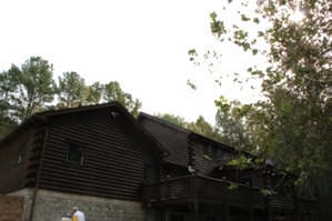  Log Home Staining