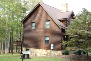  Log Home Staining