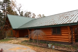 Log Home Sealing and Log home staining