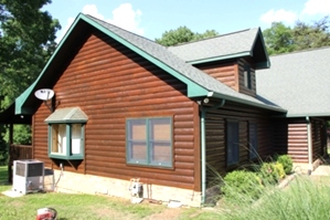 Log Cabin Restoration | Log Cabin Wash, Caulking And Staining 