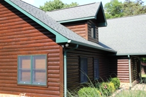 Log Cabin Restoration | Log Cabin Wash, Caulking And Staining 