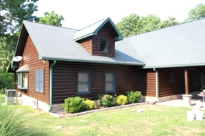 Log Cabin Restoration | Log Cabin Wash, Caulking And Staining 