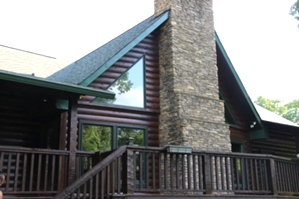 Log Cabin Restoration | Log Cabin Wash, Caulking And Staining 