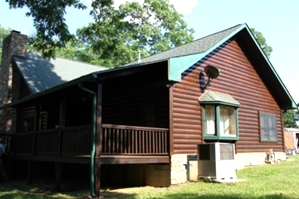 Log Cabin Restoration | Log Cabin Wash, Caulking And Staining 