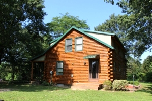 Log Cabin Staining