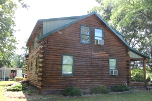 Log Cabin Staining