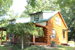 Log Cabin Staining