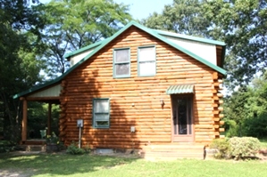 Log Cabin Staining