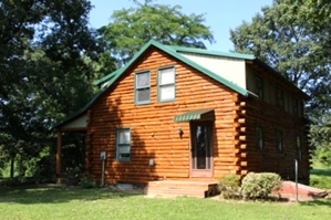 Log Cabin Staining