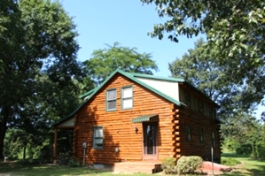 Log Cabin Staining