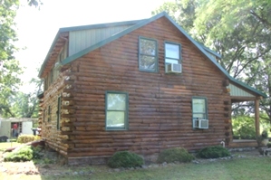 Log Cabin Staining