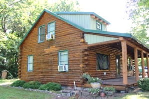 Log Cabin Staining